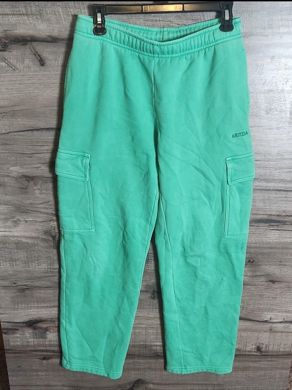 Aritzia Cozy Sweatfleece Mega Cargo Sweatpants In Green